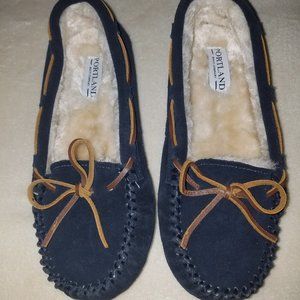 Portland Boot Company Moccasin Faux Suede Slipper
